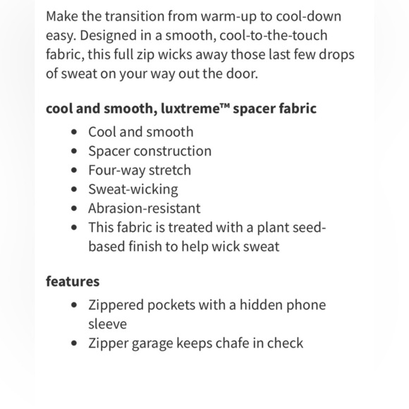 Lululemon Luxtreme Spacer Full Zip - Picture 16 of 16